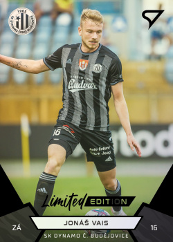 Jonas Vais Ceske Budejovice SportZoo FORTUNA:LIGA 2021/22 2. serie Black /19 #321